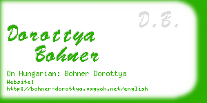 dorottya bohner business card